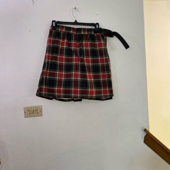 NWT bp Pride Pleated 100% Cotton Twill Skirt in red laurel size small - Picture 8 of 10